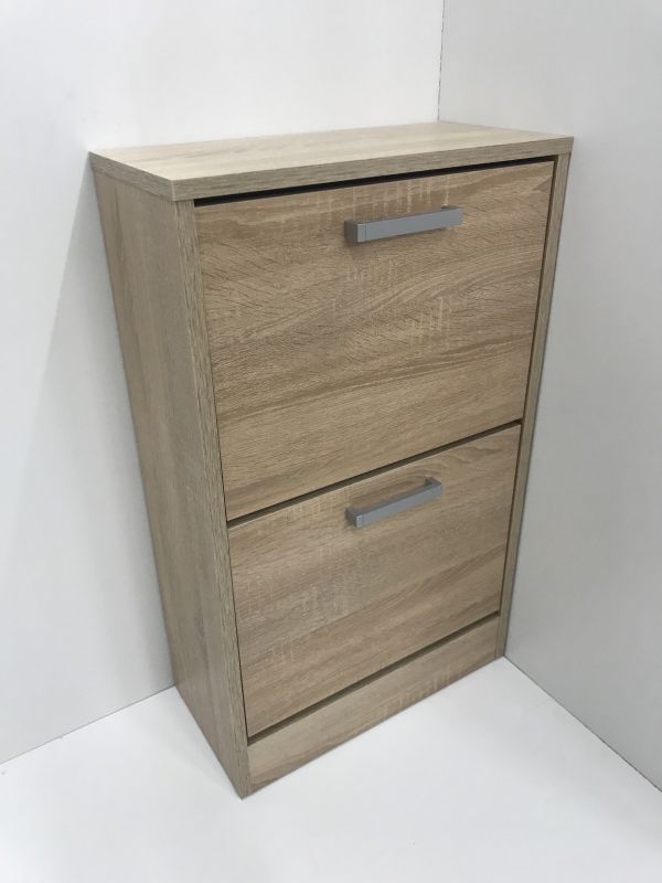 Тумба для обуви Анрат "Элана 2.80т", ширина 800мм, (дуб сонома)