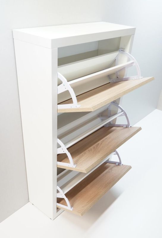 Тумба для обуви Анрат Элана 3.70 (белый-дуб сонома)