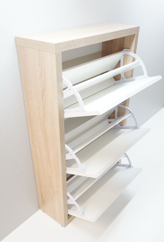 Тумба для обуви Анрат Элана 3.70 (дуб сонома-белый)