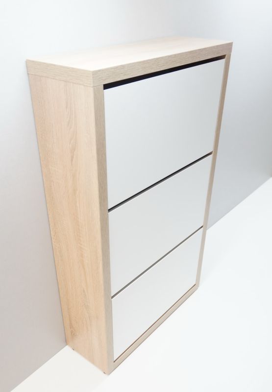 Тумба для обуви Анрат Элана 3.70 (дуб сонома-белый)