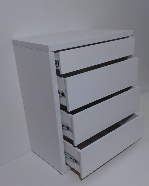 Комод  Анрат К 700 белый шириной 70 см