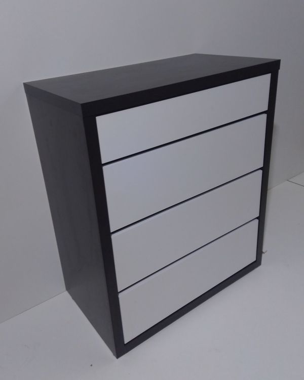 Комод  Анрат К 600  корпус-венге магия, фасад белый, ширина 60 см