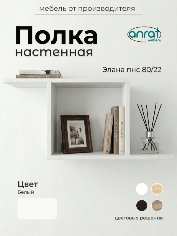 Полка навесная Анрат "Элана пнс80/22"
