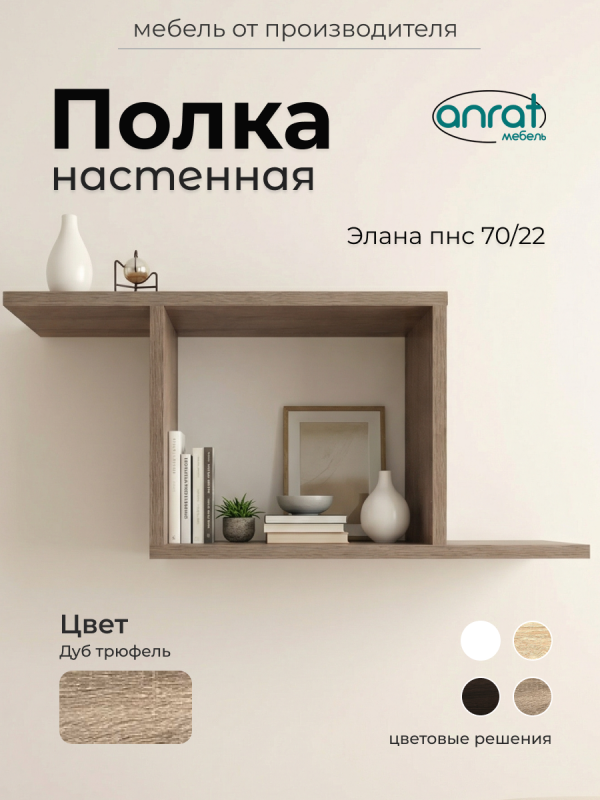 Полка навесная Анрат "Элана пнс70/22"