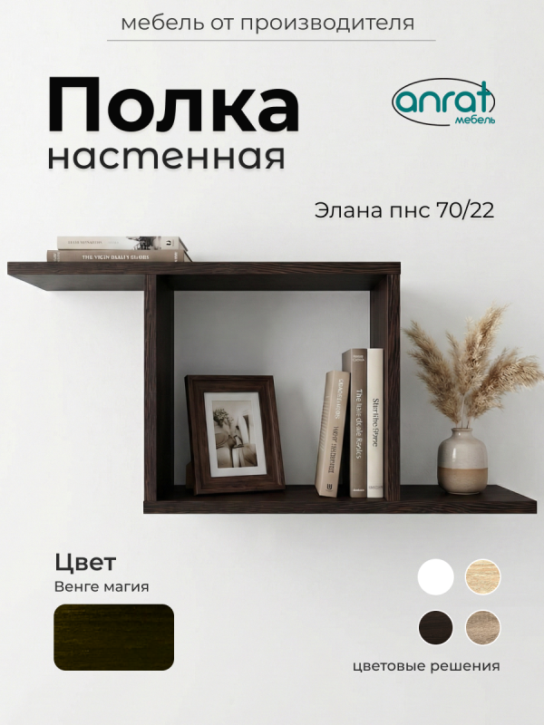 Полка навесная Анрат "Элана пнс70/22"